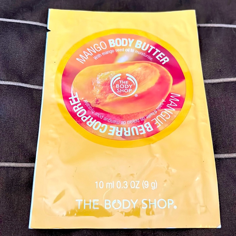 The Body Shop Mango body butter.